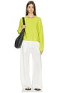 view 4 of 4 Mae Crewneck in Chartreuse