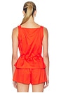 view 3 of 4 Yoko Drawstring Tank in Feu