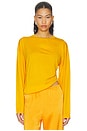 view 1 of 4 James Oversized Crewneck in Marigold