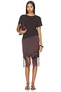 view 4 of 4 Laura Margo Tee in Chocolate