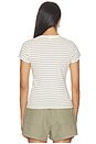 view 3 of 5 Nando Stripe Slim Fit Tee in Natural & Midnight Stripe