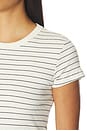 view 5 of 5 Nando Stripe Slim Fit Tee in Natural & Midnight Stripe