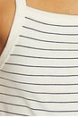 view 5 of 5 Nando Stripe Square Neck Tank in Natural & Midnight Stripe