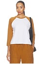 view 1 of 4 Margo Baseball Tee in White & Copper
