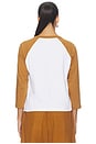 view 3 of 4 Margo Baseball Tee in White & Copper