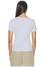 view 3 of 5 CAMISETA AJUSTADA DE PUNTO POINTELLE SLIM FIT TEE in Light Grey Melange