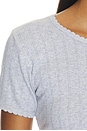 view 5 of 5 CAMISETA AJUSTADA DE PUNTO POINTELLE SLIM FIT TEE in Light Grey Melange