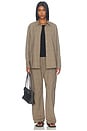 view 6 of 6 Mia Oversized Shirt in Camel Plaid