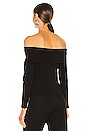 view 3 of 4 Rio Off Shoulder Long Sleeve Top in Black