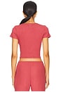 view 3 of 4 Lauren Crop Slim Fit Tee in Radish