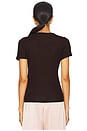 view 3 of 4 Rozzi Classic Tee in Chocolate