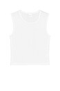 view 6 of 7 Pointelle Sleeveless Crew Top in White