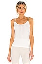 view 1 of 4 Pointelle Classic Tank Top in White
