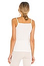 view 3 of 4 Pointelle Classic Tank Top in White