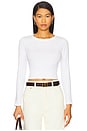 view 1 of 4 Kelly Slim Fit Long Sleeve in White