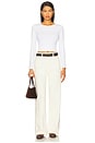 view 4 of 4 Kelly Slim Fit Long Sleeve in White