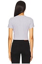 view 3 of 4 Kelly Crop Slim Fit Tee in Heather Grey