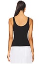 view 3 of 4 Laura Scoop Neck Tank in Black