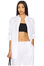 view 1 of 4 Yoko Oversized Button Down Shirt in White