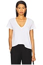 view 1 of 4 Laura V Neck Tee in White