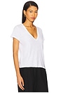 view 2 of 4 Laura V Neck Tee in White