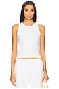 view 1 of 4 Nando High Neck Tank Top in White