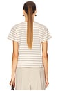 view 3 of 4 Margo Stripe Tee in Natural & Midnight Stripe