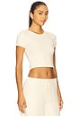 view 2 of 4 Lauren Crop Slim Fit Tee in Vanilla