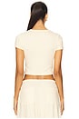 view 3 of 4 Lauren Crop Slim Fit Tee in Vanilla