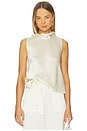 view 1 of 4 Barb Sleeveless Cowl Neck in Creme