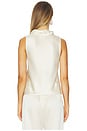 view 3 of 4 Barb Sleeveless Cowl Neck in Creme