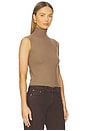 view 2 of 4 Lauren Sleeveless Turtleneck in Walnut