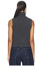 view 3 of 4 James Sleeveless Turtleneck in Charcoal Grey