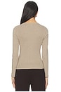 view 3 of 4 Nando Slim Fit Long Sleeve in Beige Melange