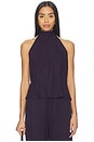view 1 of 4 Kim Halter Top in Aubergine