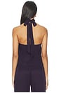 view 3 of 4 Kim Halter Top in Aubergine