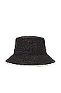 view 2 of 3 Isadora Bucket Hat in Black & Cream