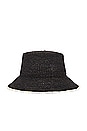 view 3 of 3 Isadora Bucket Hat in Black & Cream