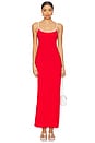 view 1 of 3 Jordana Dress in Flame & Cream