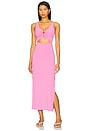 view 1 of 5 Camille Dress in Hottest Pink