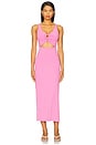 view 2 of 5 Camille Dress in Hottest Pink
