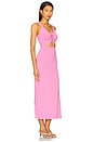 view 3 of 5 Camille Dress in Hottest Pink