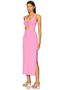 view 4 of 5 Camille Dress in Hottest Pink