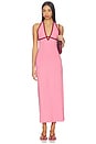 view 1 of 3 MAXIVESTIDO SHEA in Hottest Pink & Simmer