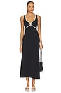 view 1 of 3 ROBE MAXI SAYGE in Black & Cream