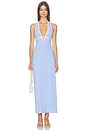 view 1 of 3 Shea Maxi Dress in Sky Blue & Cream