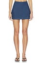 view 1 of 6 Venice Skort in Indigo Chambray