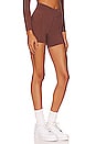 view 2 of 4 x Tessa Brooks Carter Biker Short in Cafe