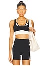 view 1 of 4 Full Force Sports Bra in Black & Cream