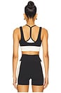 view 3 of 4 Full Force Sports Bra in Black & Cream